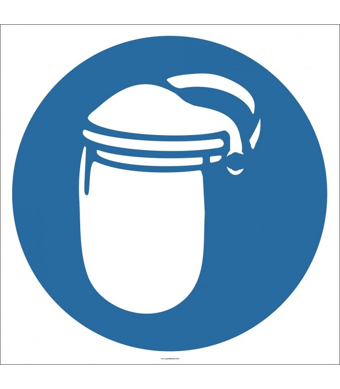 EF2886 - Yüz Siperi Kullan İşareti/Levhası/Etiketi