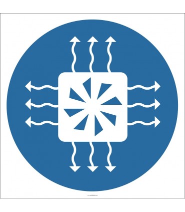 EF2894 - Havalandırma Yap İşareti/Levhası/Etiketi