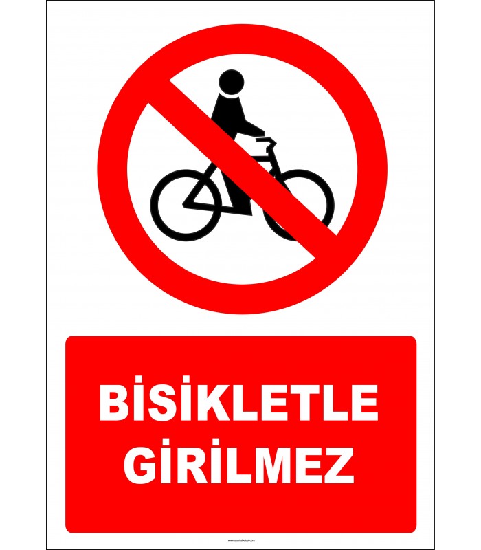 EF2914 - Bisikletle Girilmez