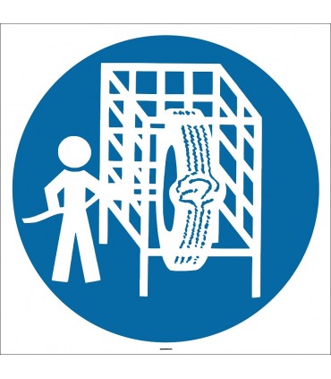 EF2929 - Lastikleri Lastik Şişirme Kabininde Şişir İşareti/Levhası/Etiketi