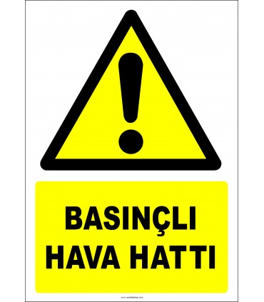 EF2963 - Dikkat! Basınçlı Hava Hattı