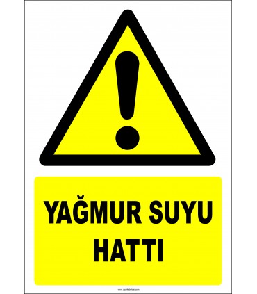 EF2968 - Dikkat! Yağmur Suyu Hattı