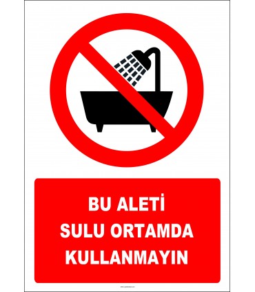 EF2982 - Bu Aleti Sulu Ortamda Kullanmayın