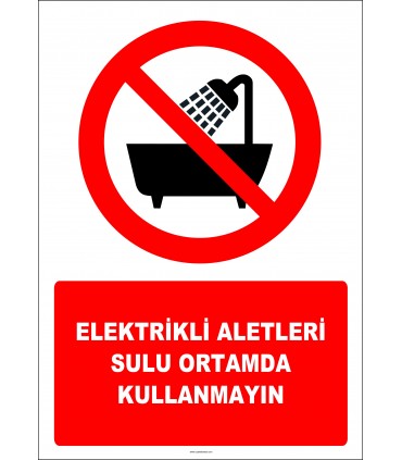 EF2983 - Elektrikli Aletleri Sulu Ortamda Kullanmayın