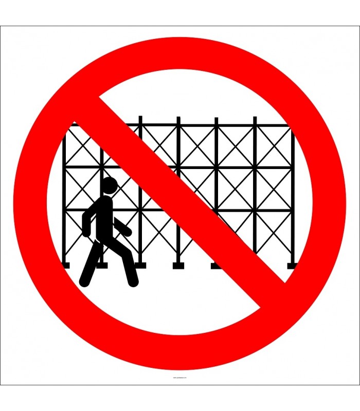 EF2952 - İskelenin Altından Geçmek Yasaktır İşareti/Levhası/Etiketi