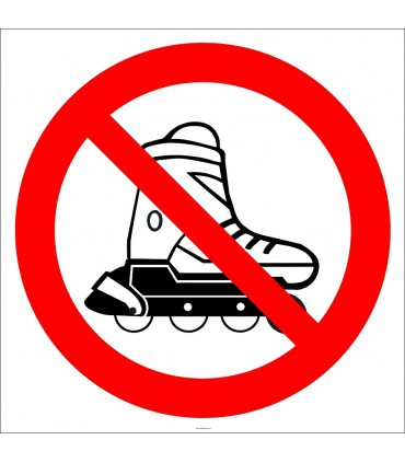 EF2985 - Patenle kaymak Yasaktır İşareti/Levhası/Etiketi