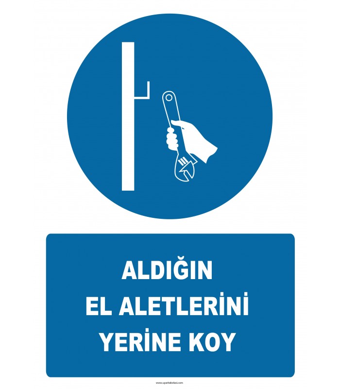 EF1038 - Aldığın el aletlerini yerine koy
