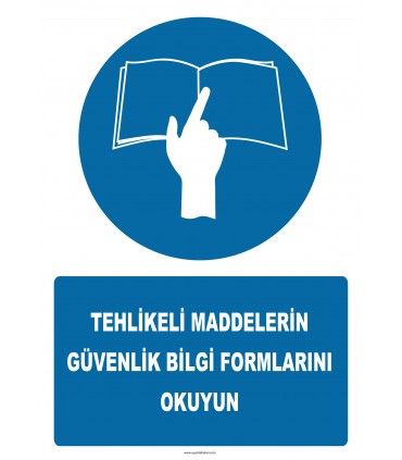 PF1039 - Tehlikeli Maddelerin Güvenlik Bilgi Formlarını Okuyun