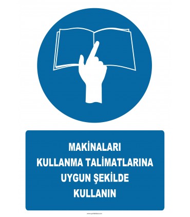 PF1040 - Makinaları Kullanma Talimatlarına Uygun Şekilde Kullanın