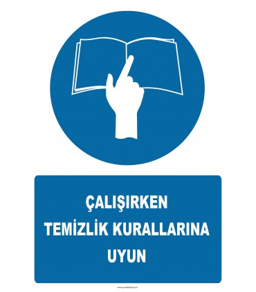 PF1043 - Çalışırken Temizlik Kurallarına Uyun
