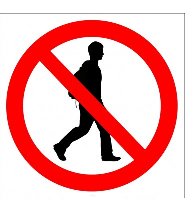 PF1007 - Girmek Yasaktır İşareti/Levhası/Etiketi