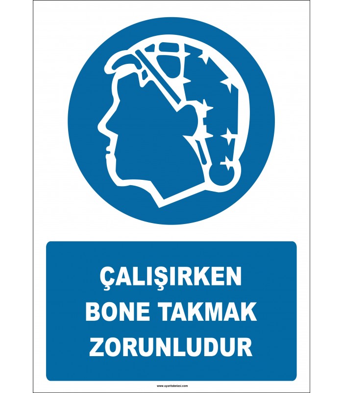 PF1063 - Çalışırken Bone Takmak Zorunludur