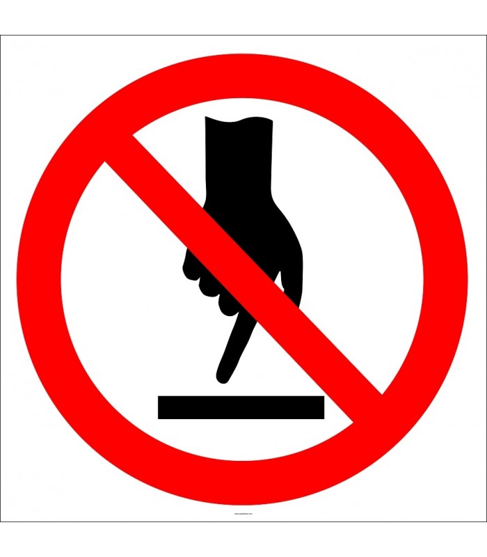 PF1012 - Dokunmak Yasaktır İşareti/Levhası/Etiketi