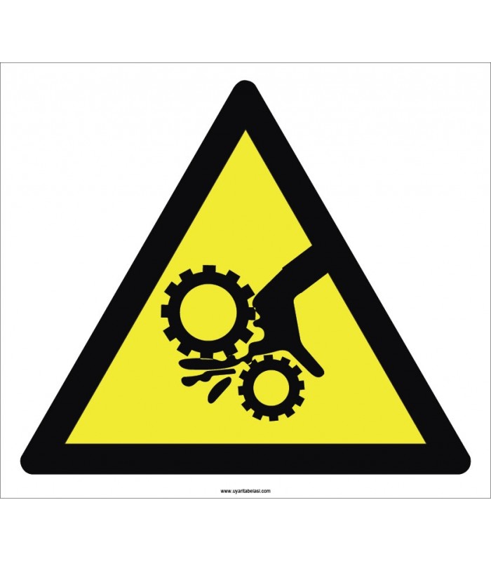 PF1084 - Dikkat! El Sıkışma/Ezilme Tehlikesi İşareti