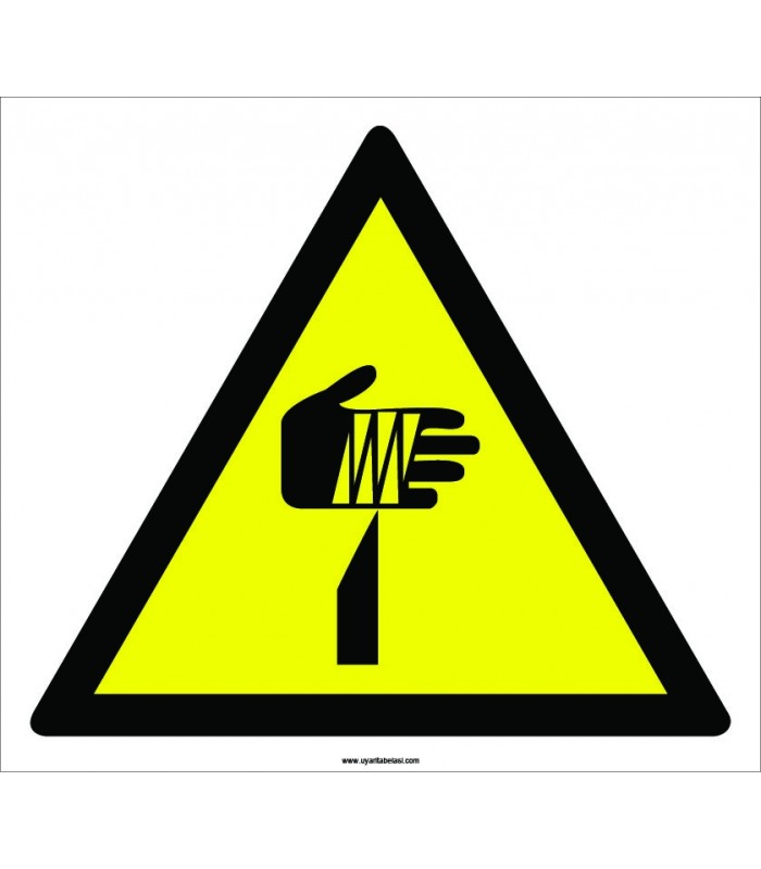 PF1086 - Dikkat! El Kesilme/YaralanmaTehlikesi İşareti
