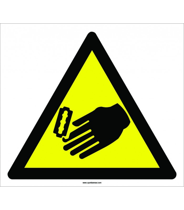 PF1087 - Dikkat! El Kesilme/YaralanmaTehlikesi İşareti