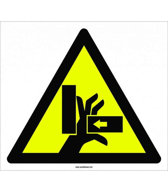PF1092 - Dikkat! El Sıkışma/Ezilme Tehlikesi İşareti