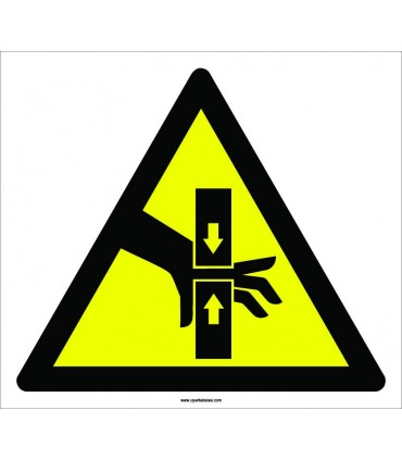 PF1096 - Dikkat! El Sıkışma/Ezilme Tehlikesi İşareti