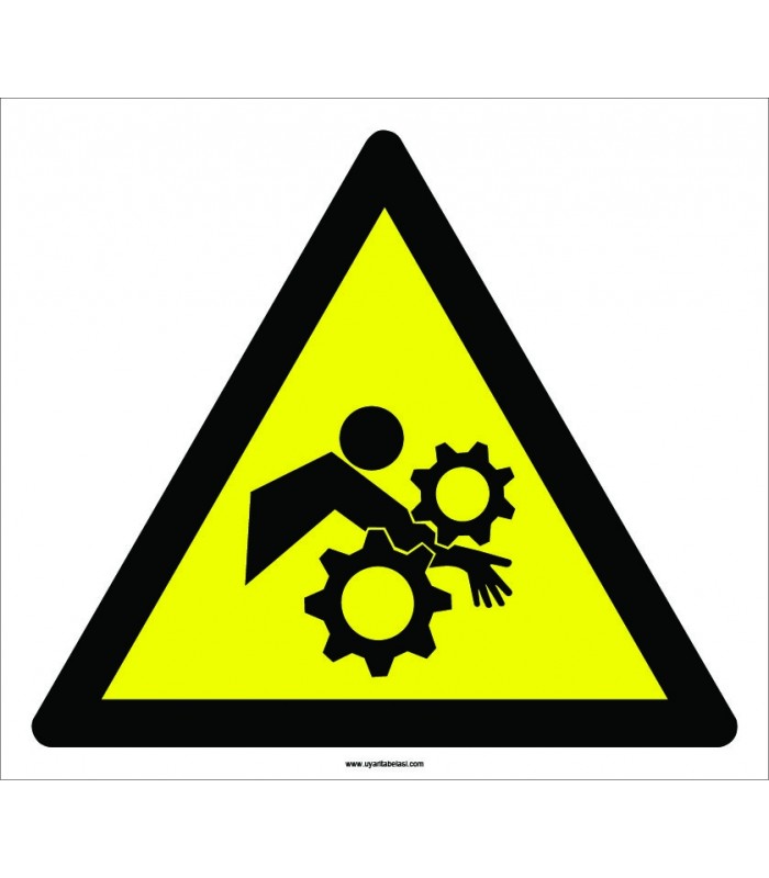 PF1155 - Dikkat El ve Kol Kaptırma Tehlikesi İşareti