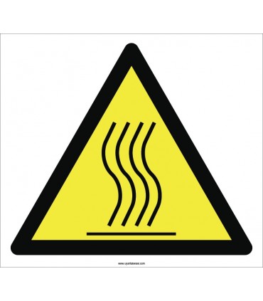 PF1020 - Dikkat Sıcak Yüzey Yanma Tehlikesi İşareti