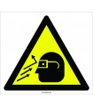 PF1106 - Dikkat! Göze Çapak Sıçrama Tehlikesi İşareti
