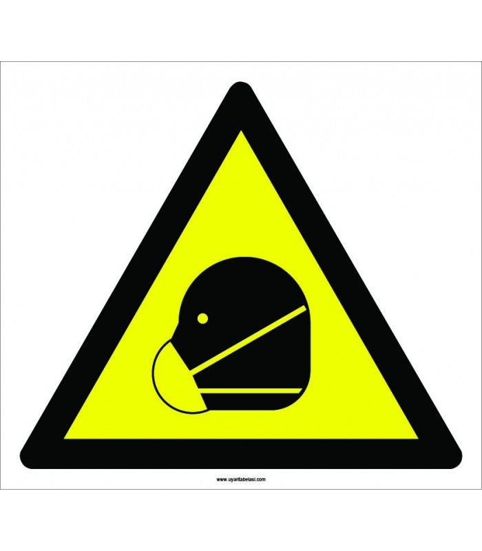 PF1110 - Dikkat! Solunum Koruma İkaz İşareti