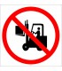 PF1115 - Forklift Çatalı Yukarıda İken Hareket Etmeyin İşareti