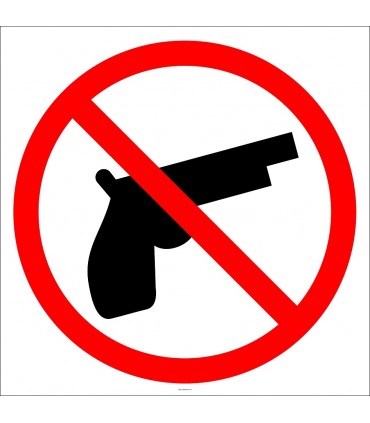 PF1120 - Ateşli Silahla Girmek Yasaktır İşareti