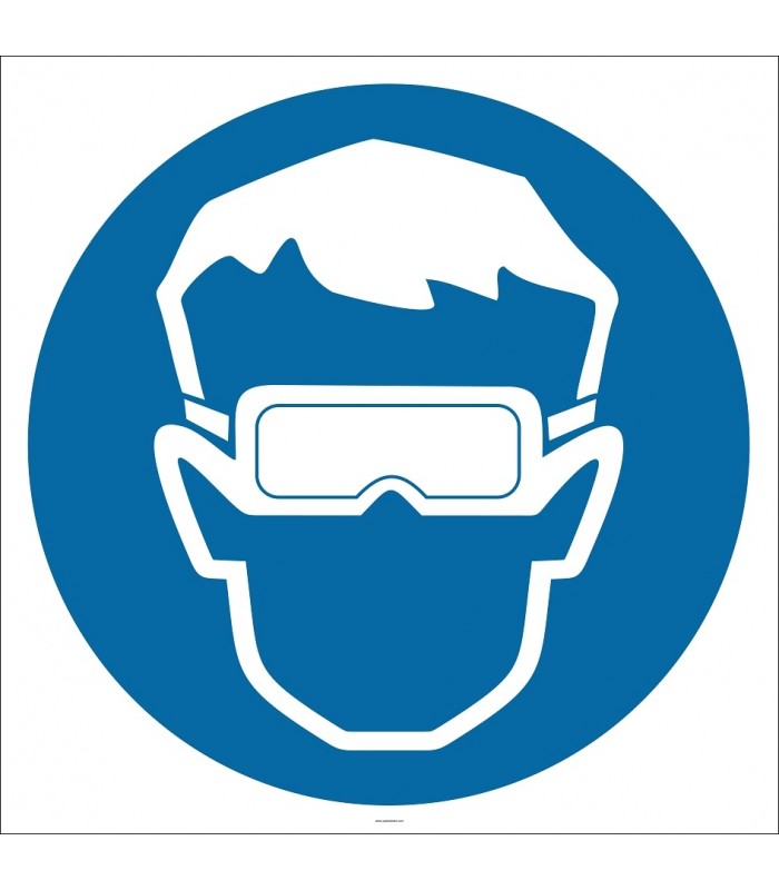 PF1124 - Koruyucu Gözlük Kullan İşareti/Levhası/Etiketi