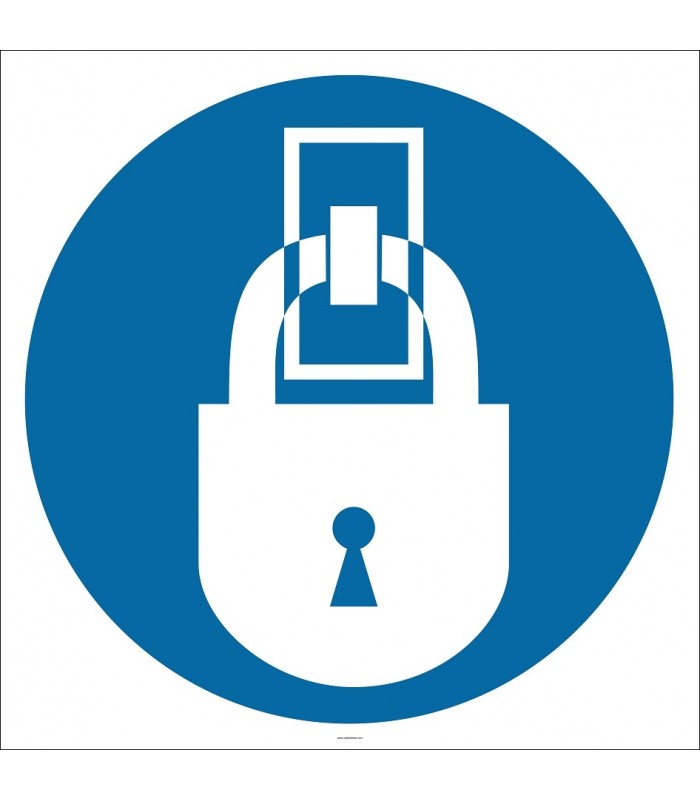 PF1128 - Kilitli Tut İşareti/Levhası/Etiketi