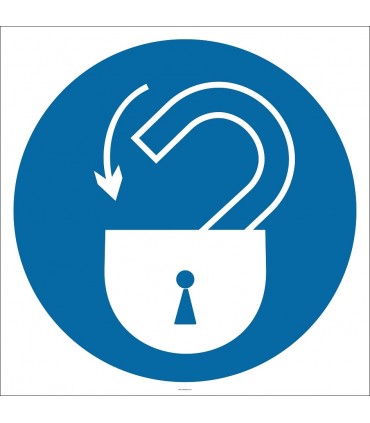 PF1130 - Kilitleyin İşareti/Levhası/Etiketi