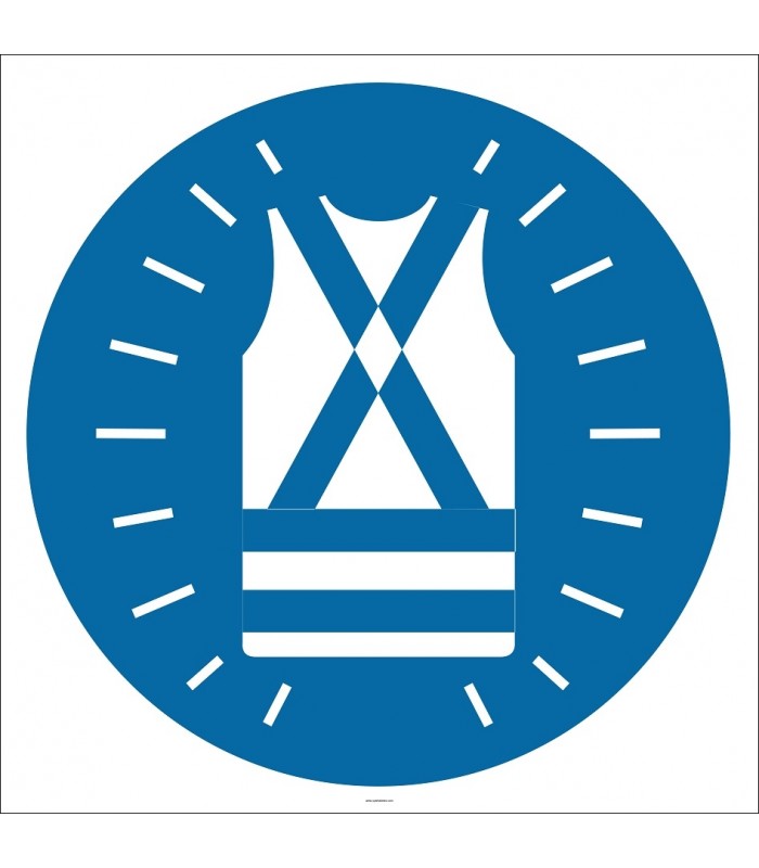 PF1136 - Reflektörlü Yelek Giy İşareti/Levhası/Etiketi