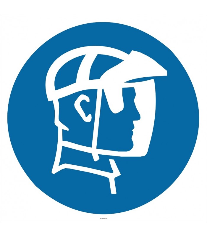 PF1140 - Yüz Siperi Kullan İşareti/Levhası/Etiketi