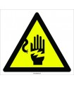 PF1147 - Dikkat! Elektrik Çarpma Tehlikesi İşareti