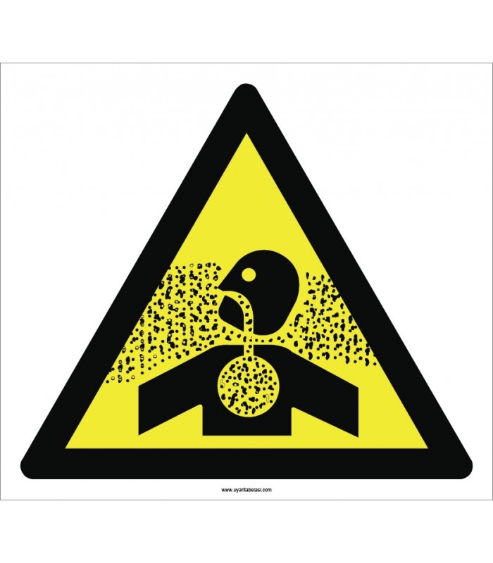 PF1149 - Dikkat! Soluma Tehlikesi İşareti