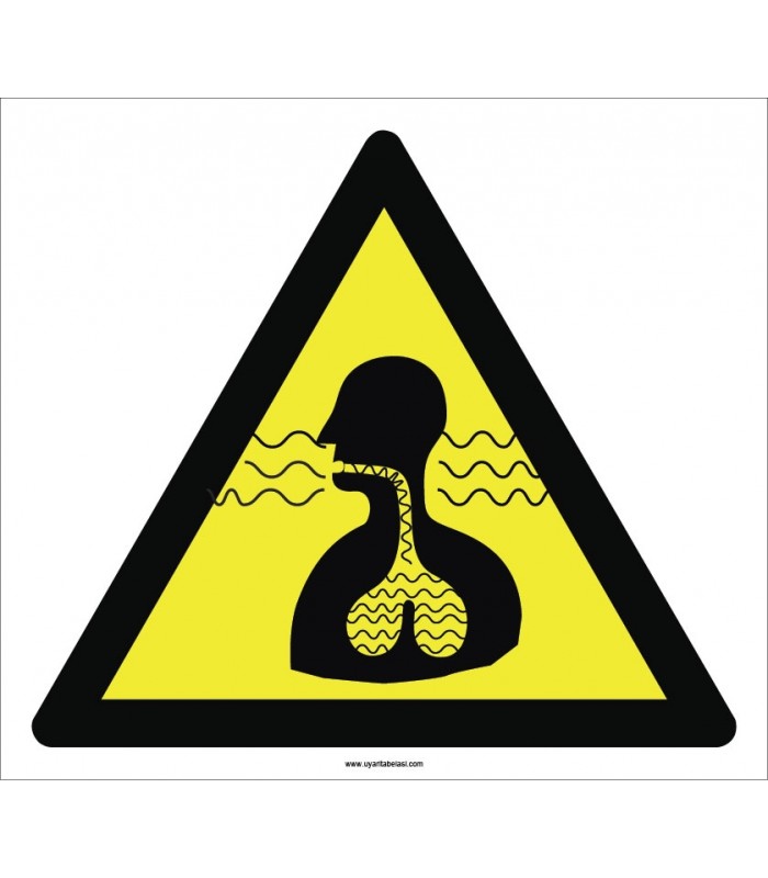 PF1162 - Dikkat! Soluma Tehlikesi İşareti