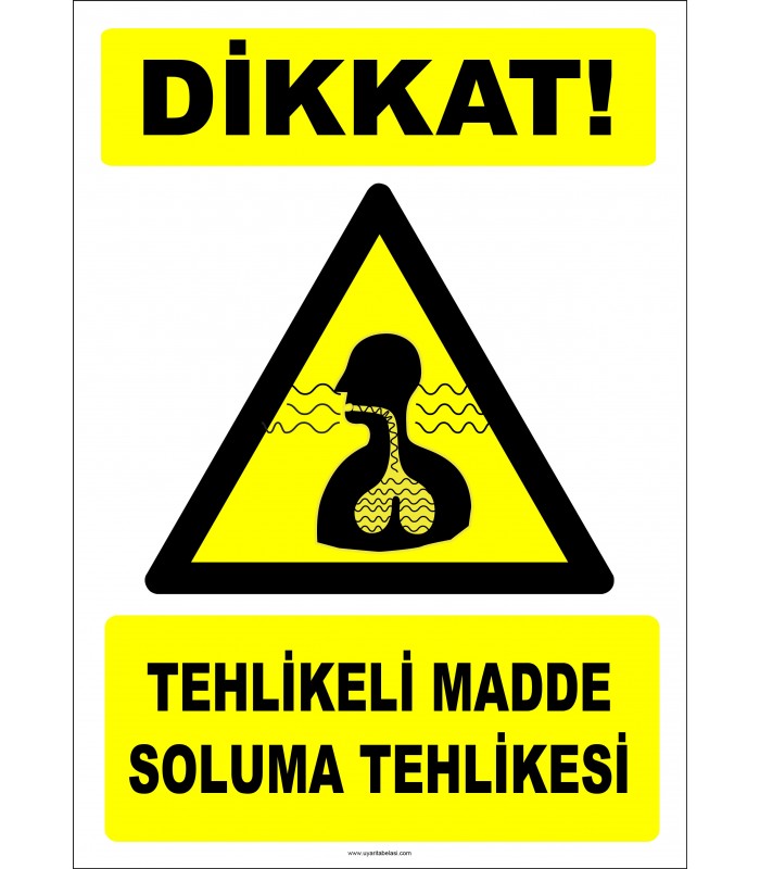PF1184 - Dikkat! Tehlikeli Madde Soluma Tehlikesi
