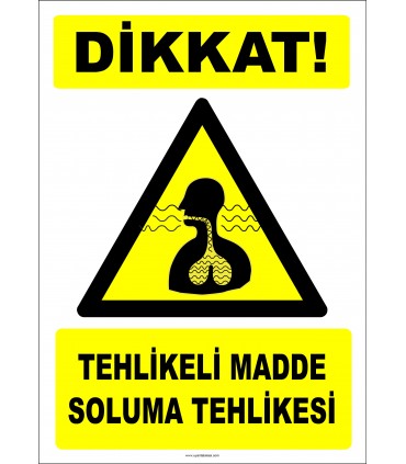 PF1184 - Dikkat! Tehlikeli Madde Soluma Tehlikesi