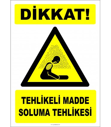 PF1186 - Dikkat! Tehlikeli Madde Soluma Tehlikesi