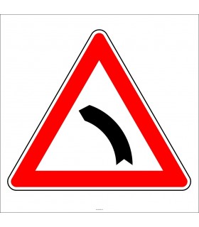 PF1210 - Sola Tehlikeli Viraj Levhası/Etiketi