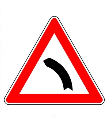 PF1210 - Sola Tehlikeli Viraj Levhası/Etiketi