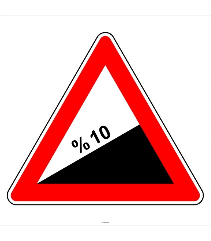PF1221 - Tehlikeli Eğim (Çıkış) Trafik Levhası