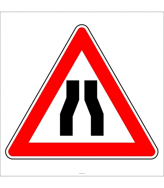 PF1223 - Her İki Taraftan Daralan Kaplama (Yol) Trafik Levhası