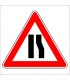 PF1227 - Sağdan Daralan Kaplama (Yol) Trafik Levhası