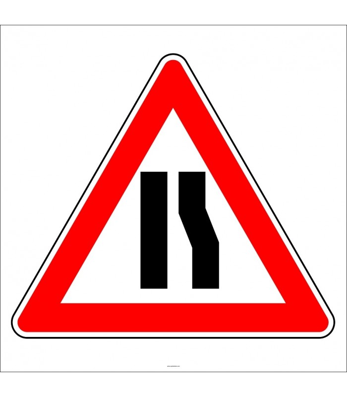 PF1227 - Sağdan Daralan Kaplama (Yol) Trafik Levhası