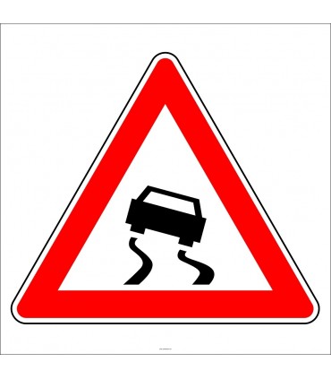 PF1235 - Kaygan Yol Trafik Levhası