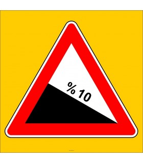 PF1218 - Tehlikeli Eğim (İniş) Trafik Levhası