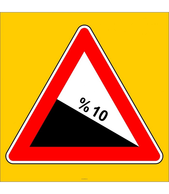 PF1218 - Tehlikeli Eğim (İniş) Trafik Levhası