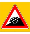 PF1220 - Tehlikeli Eğim (Çıkış) Trafik Levhası