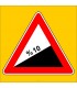 PF1222 - Tehlikeli Eğim (Çıkış) Trafik Levhası